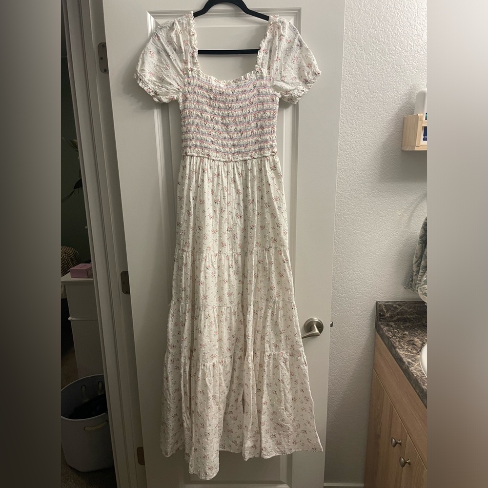 Storia Maxi Dress - White Floral